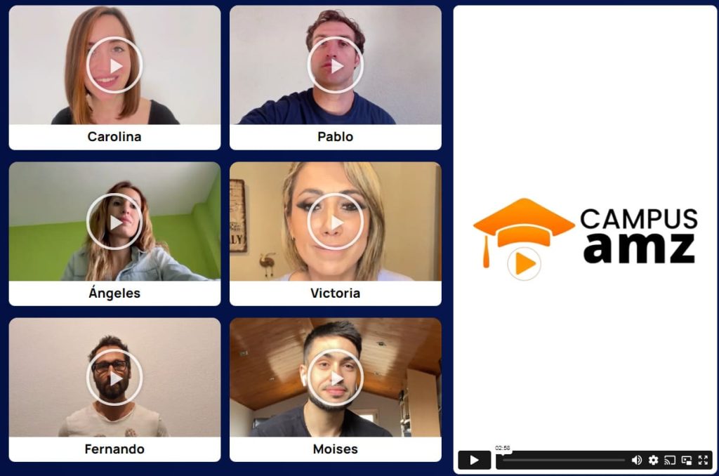 Testimonios en vídeo de Alumnos de Campus AMZ