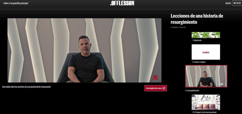 Formación de José Elías en Offlesson