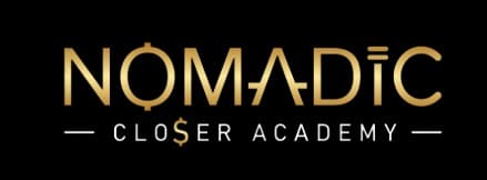 Banner y Logotipo de Nomadic Closer Academy