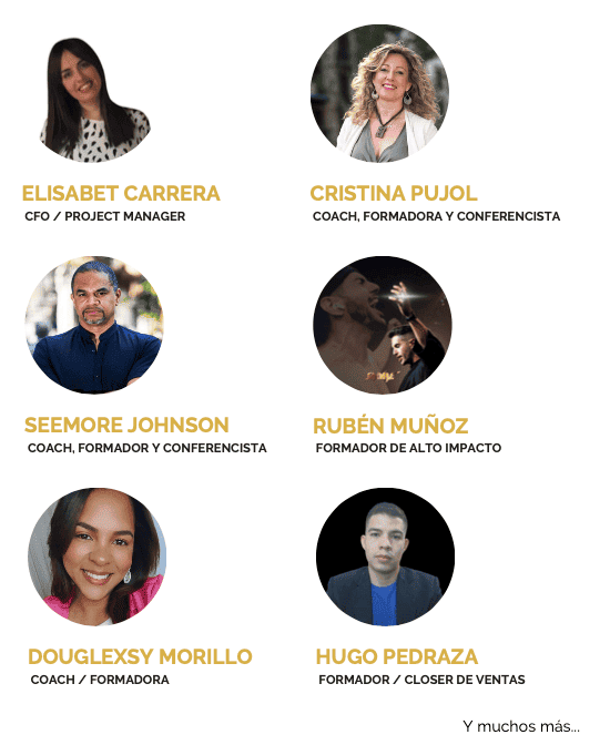 Fotos de Perfil de todos los formadores de la Nomadic Closer Academy